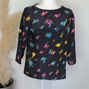 Vintage Stefanie blouse retro 90s 8 multicolor